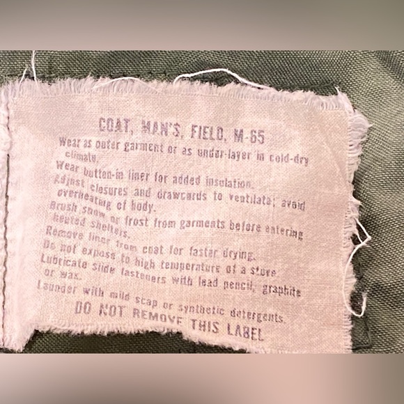 Vintage Vietnam Era M65 Military Jacket, Men’s Medium Short, Olive Drab Green - Picture 9 of 16